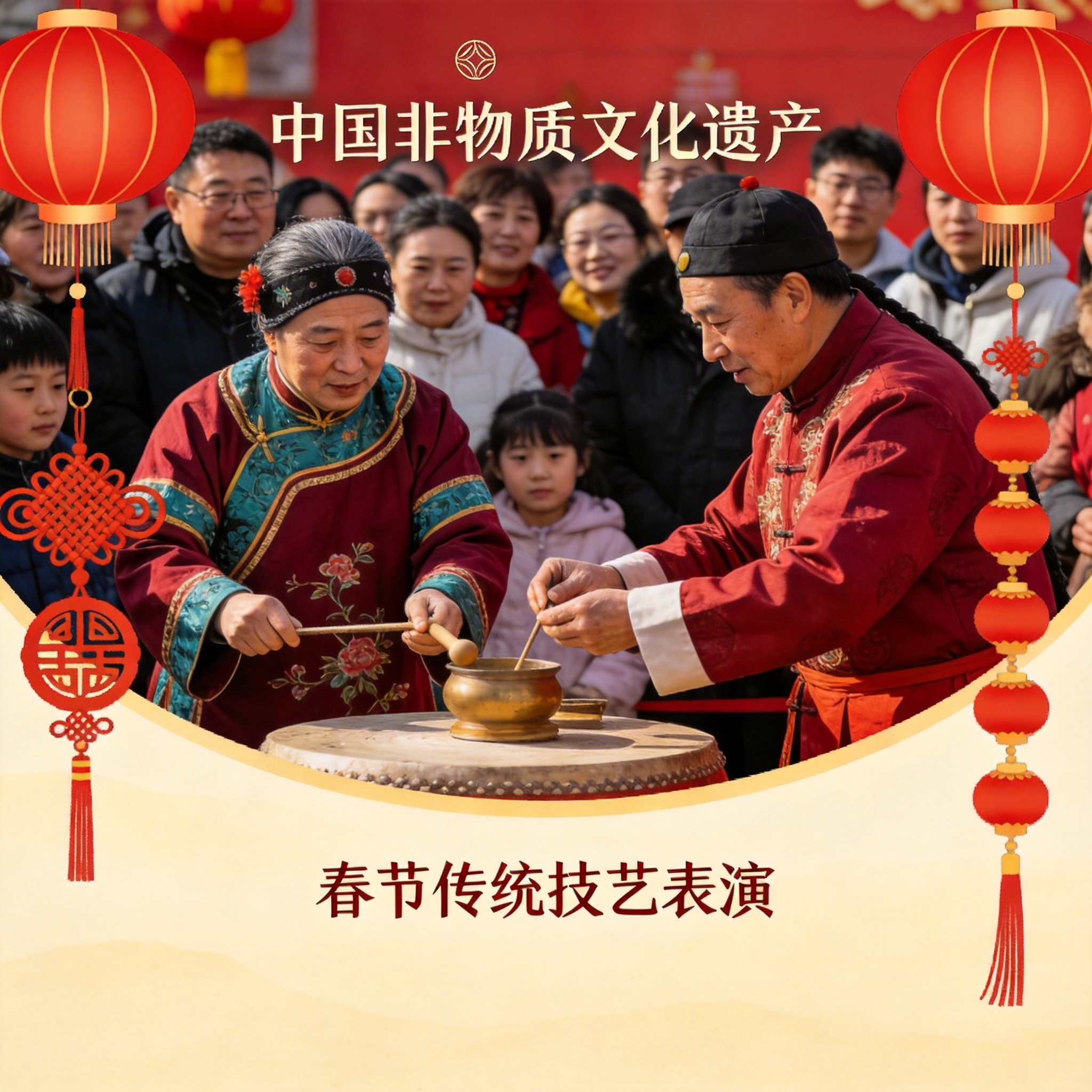 非遗传承人表演